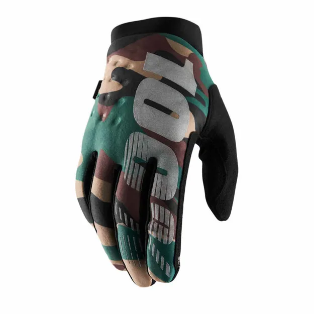100% Brisker Cold-Weather Full-Finger Adult Gloves