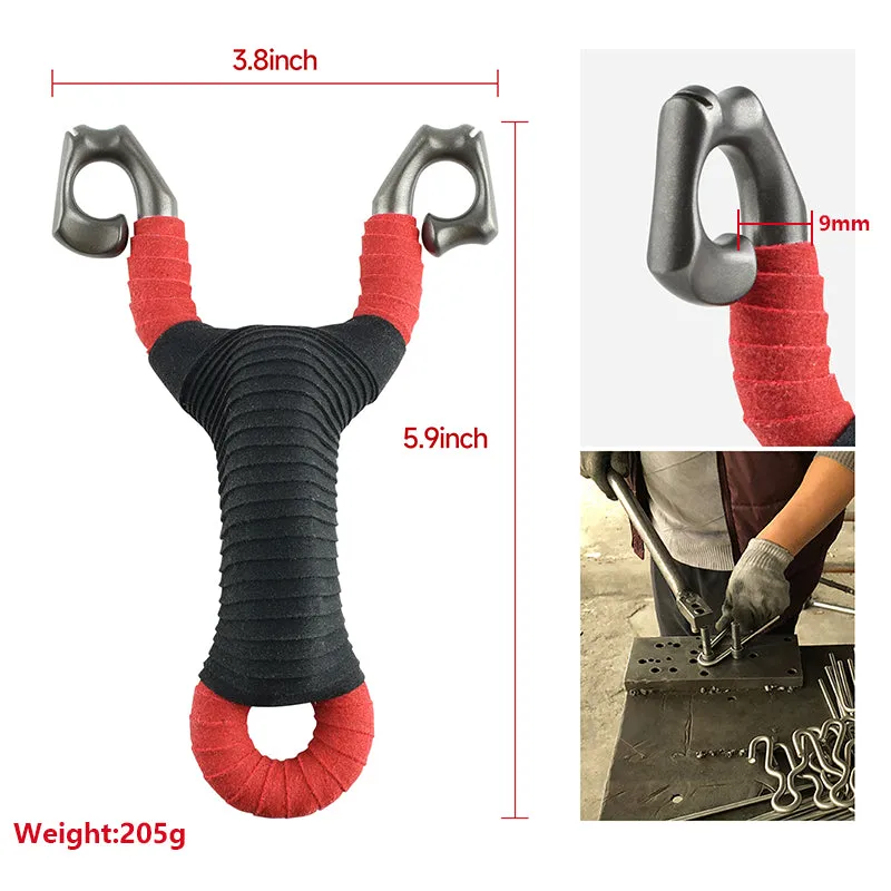 304 Dual Purpose 9mm Stainless Steel Slingshot