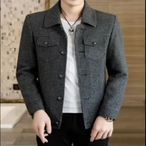 ADVBRIDGE New Spring and Autumn High Quality Lattice Leisure Men's Jacket Slim Fashion Spring Men's Jacket Youth Sunshine Men's Jacket