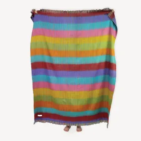 Alpaca Throw - Fringed Harvest Multi Mood