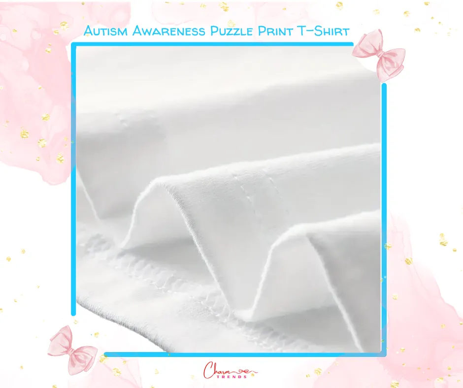 Autism Awareness Puzzle Print T-Shirt
