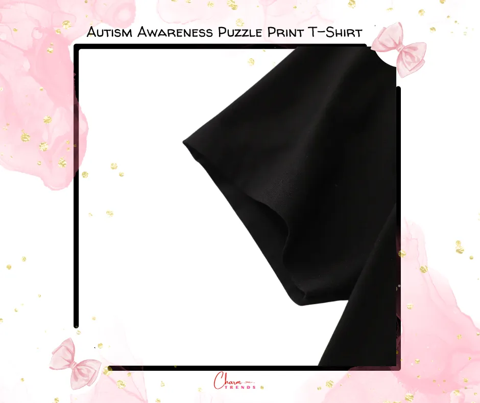 Autism Awareness Puzzle Print T-Shirt