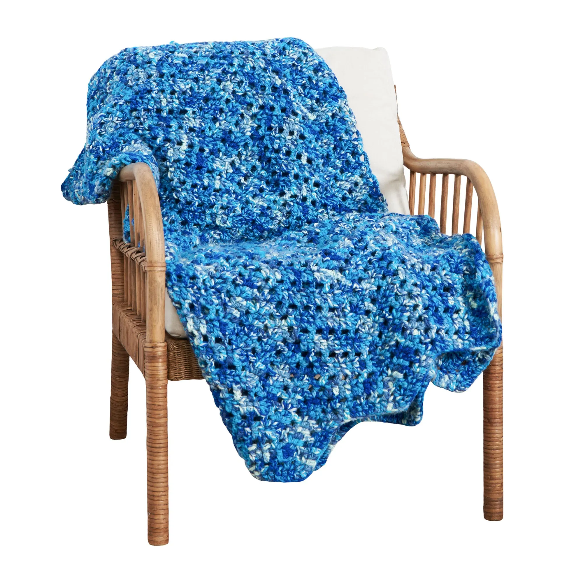 Bernat Spark Cozy Crochet Ripple Blanket