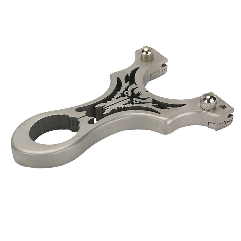 Carved Dragon  Stainless Steel Slingshot