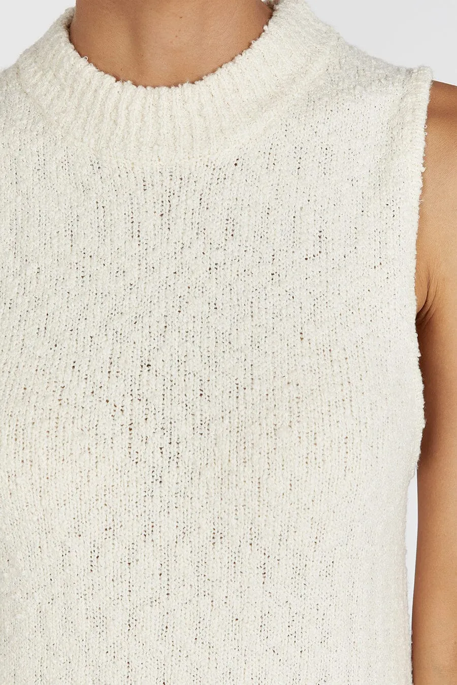 DAKOTA NATURAL HIGH NECK MAXI DRESS