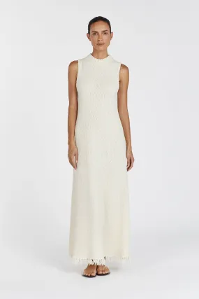 DAKOTA NATURAL HIGH NECK MAXI DRESS