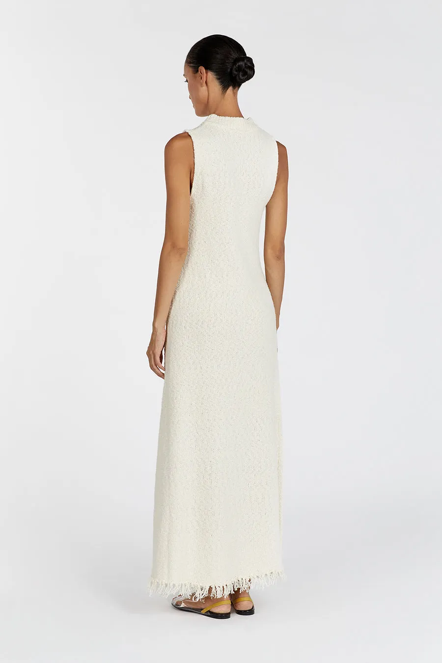 DAKOTA NATURAL HIGH NECK MAXI DRESS