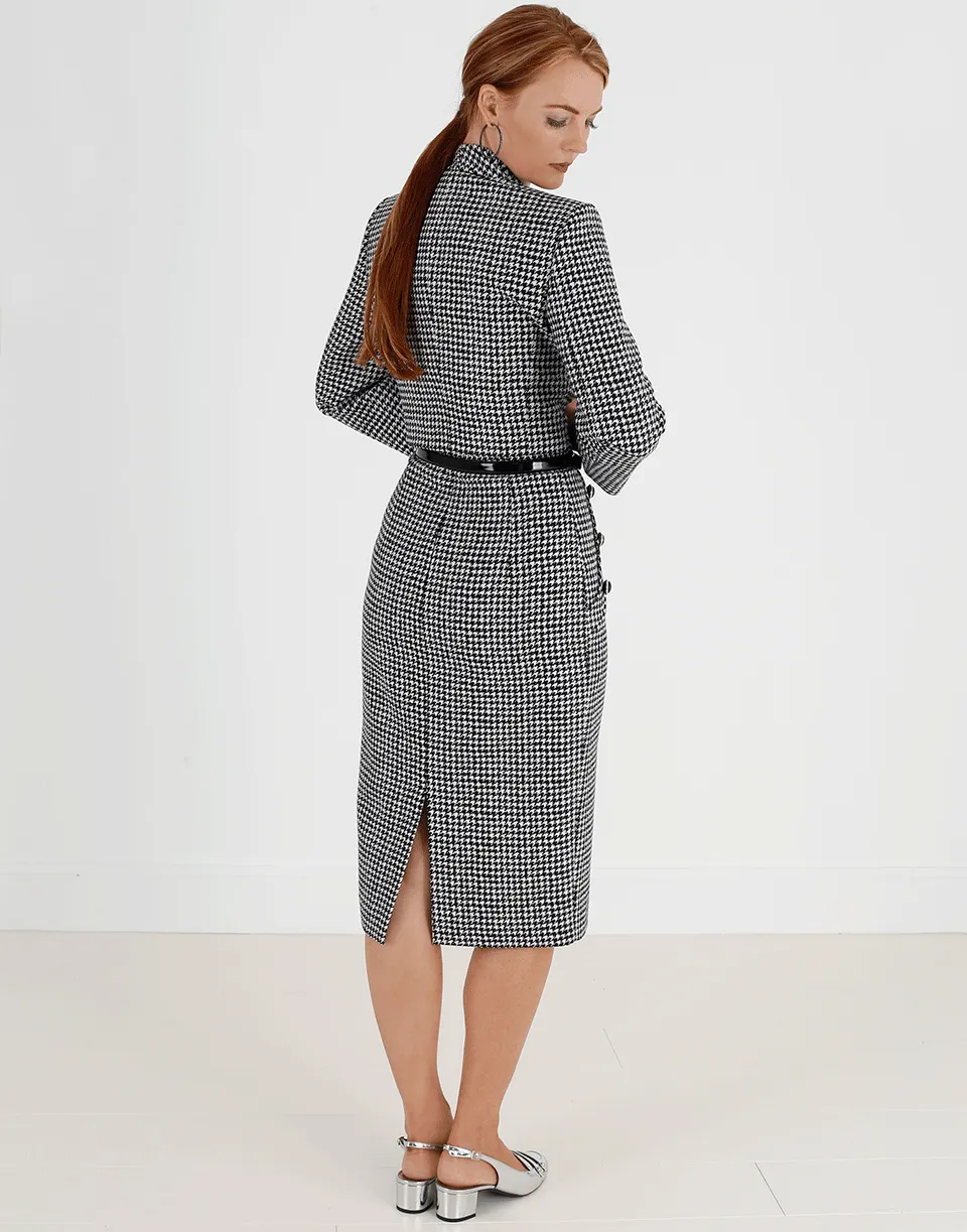 Dogtooth Print Jacket