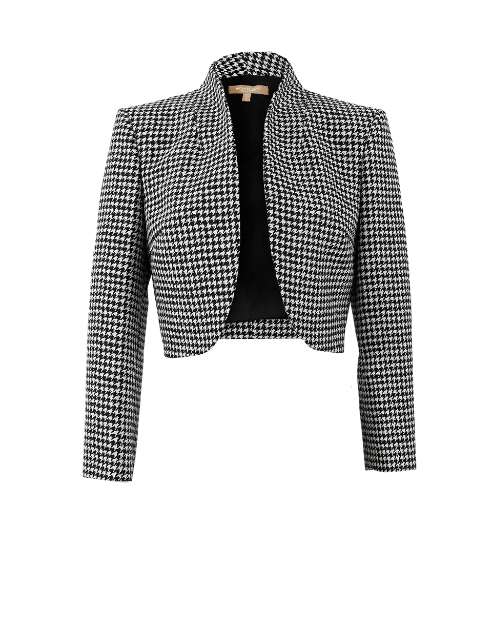 Dogtooth Print Jacket