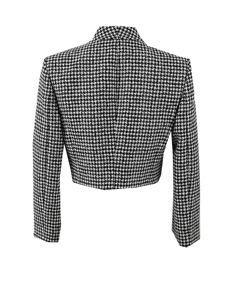Dogtooth Print Jacket