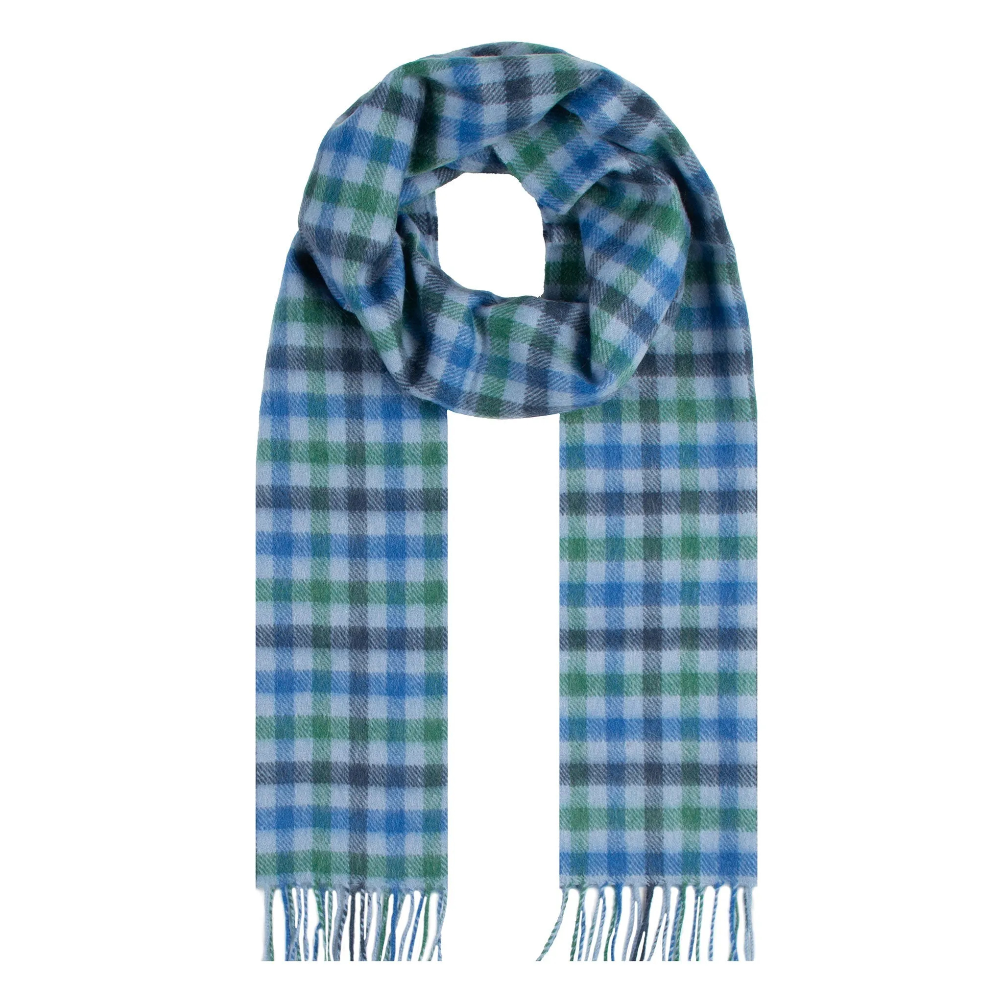 Heritage Bold Check Cashmere Scarf with Tassels and Gift Box