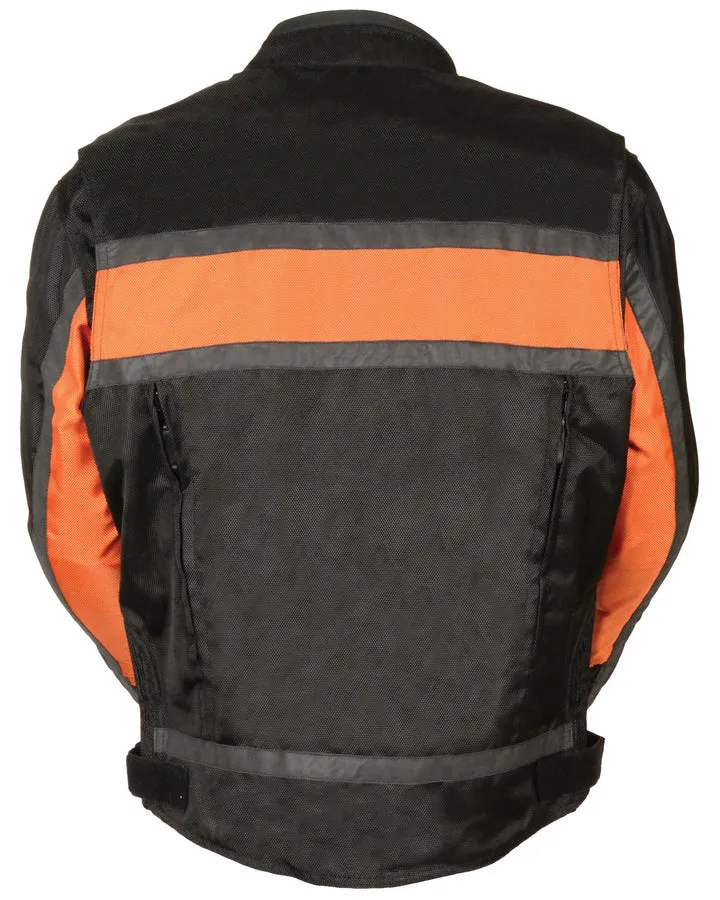 High Quality New Style Fashion  Men's Reflective Stripe Racer Jacket