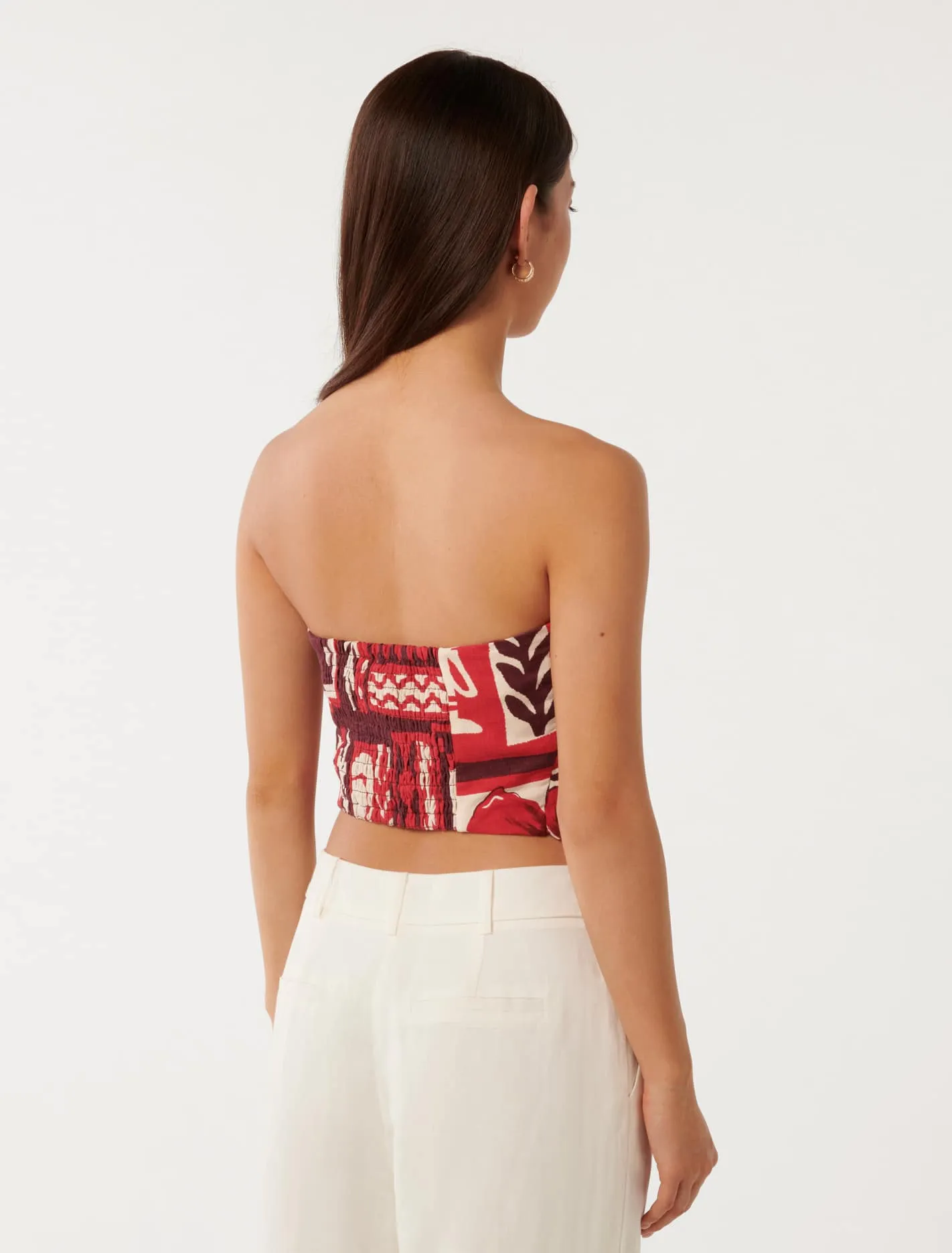 Nera Strapless Scarf Top