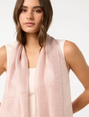 Pearl Pleated Scarf