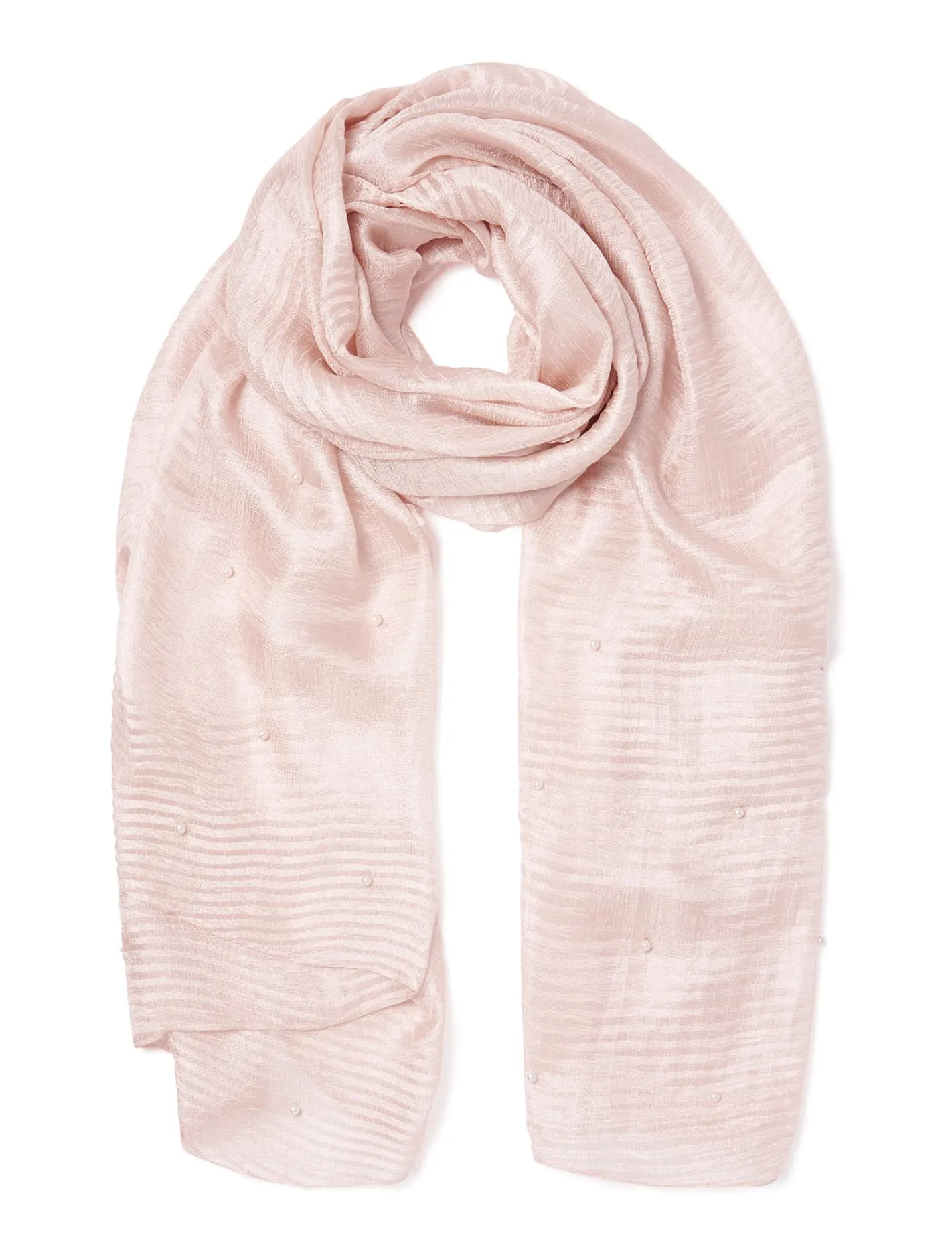 Pearl Pleated Scarf