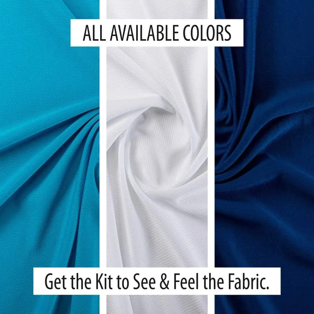ProCool® Dri-QWick™ Jersey Mesh Silver CoolMax Fabric (W-433)