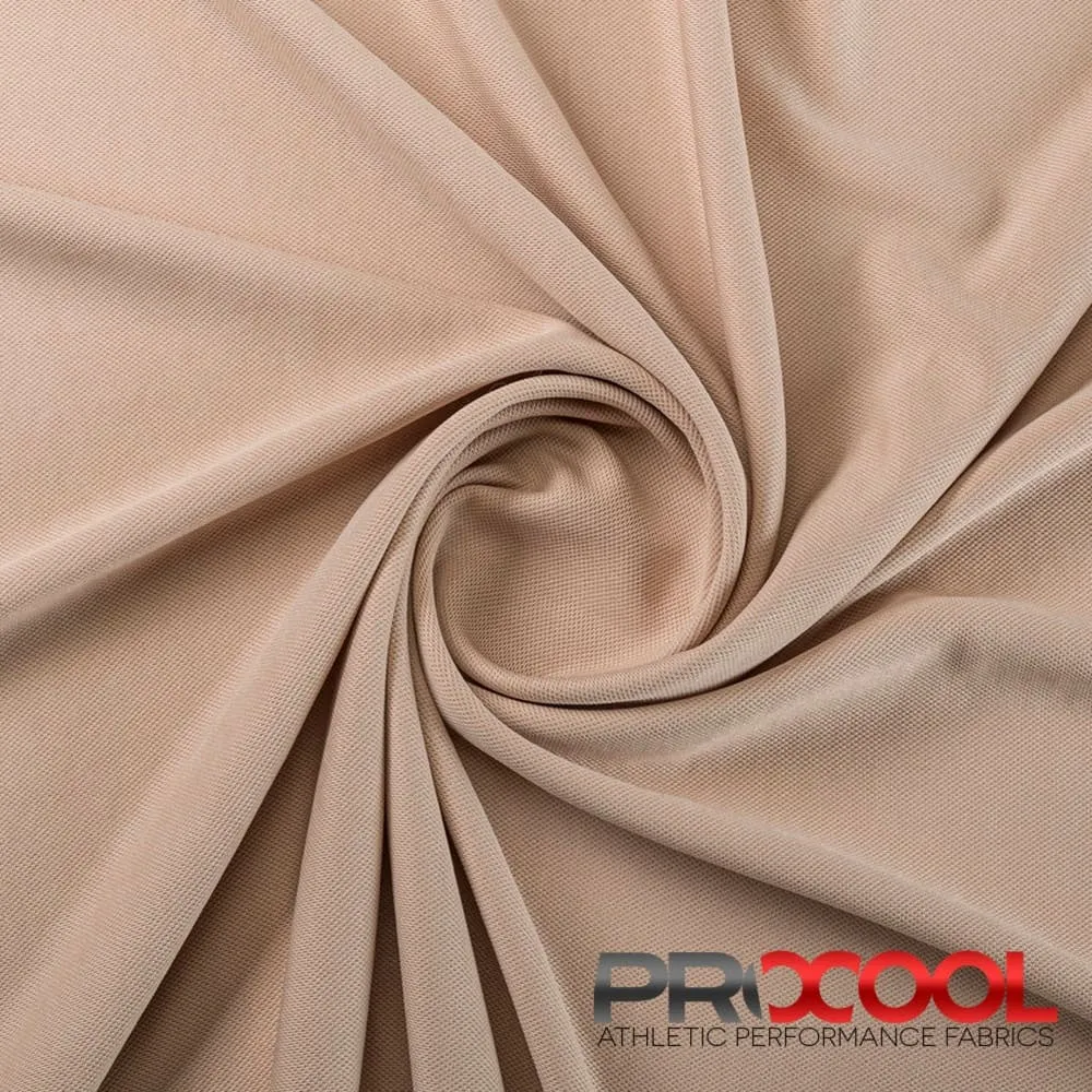 ProCool® Dri-QWick™ Sports Pique Mesh Silver CoolMax Fabric (W-529)