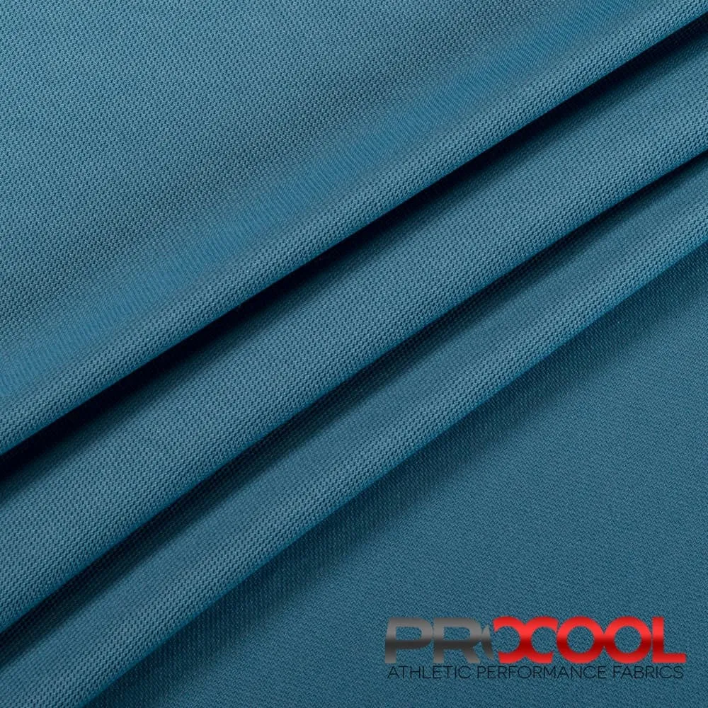 ProCool® Dri-QWick™ Sports Pique Mesh Silver CoolMax Fabric (W-529)