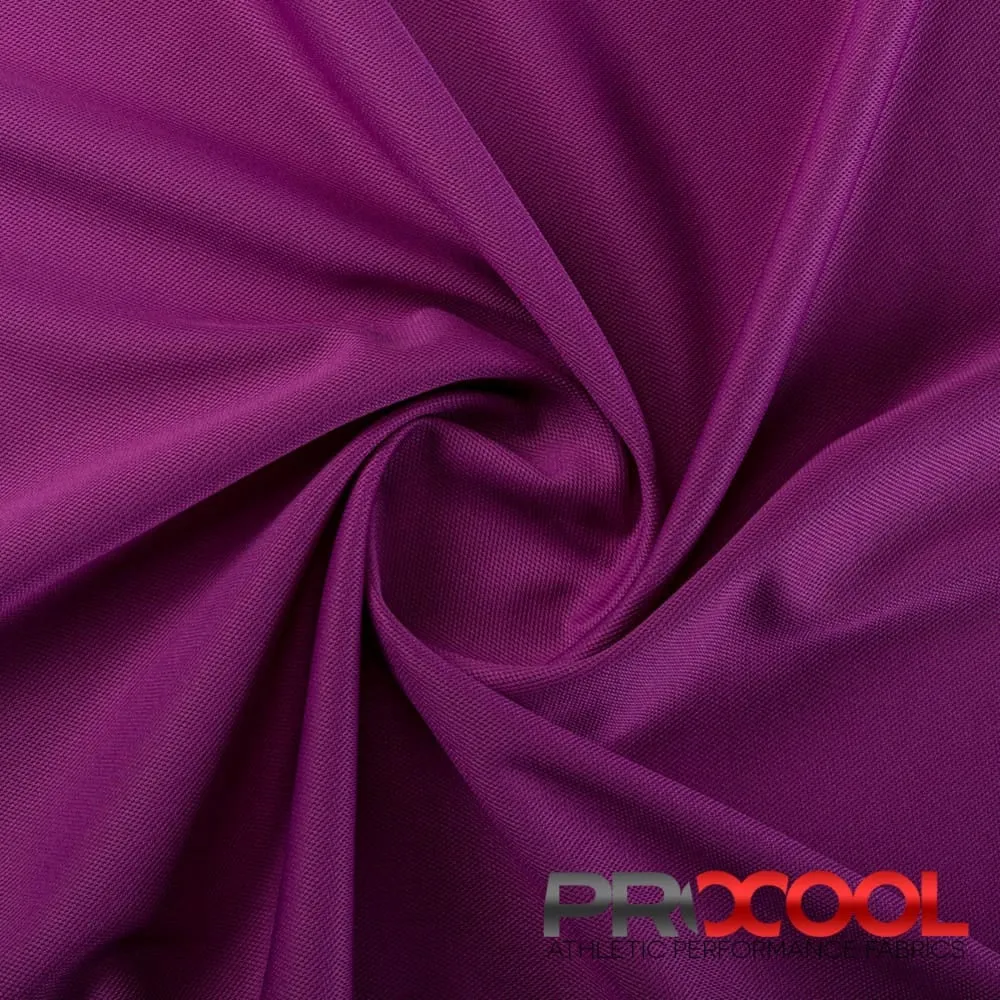 ProCool® Dri-QWick™ Sports Pique Mesh Silver CoolMax Fabric (W-529)