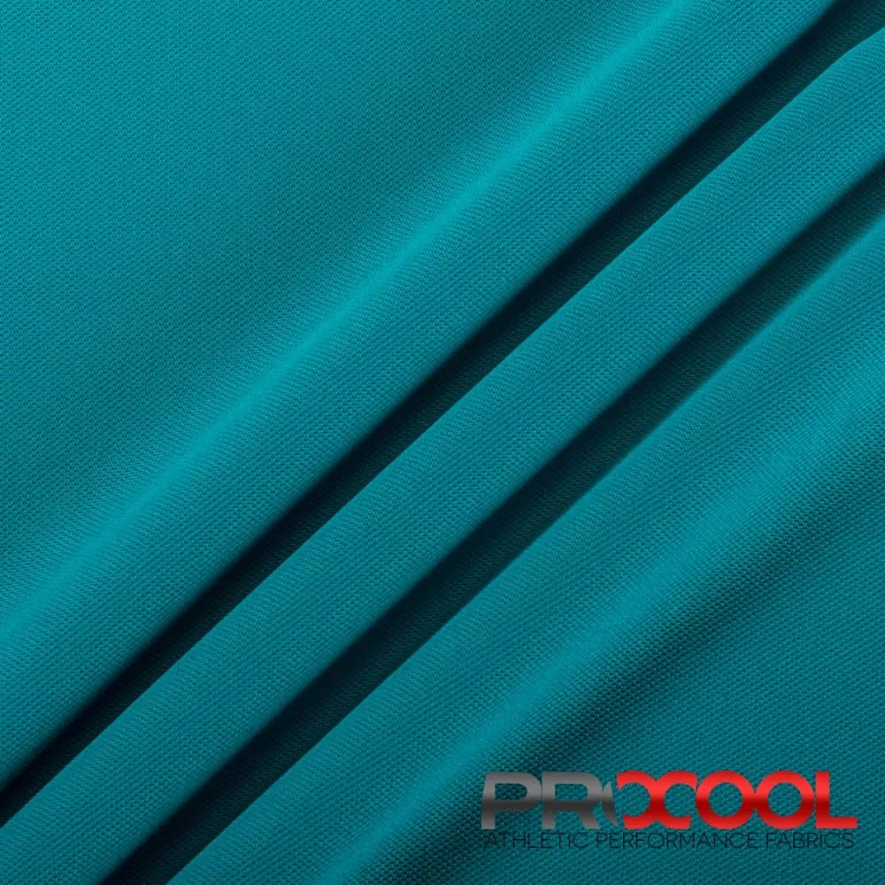 ProCool® Dri-QWick™ Sports Pique Mesh Silver CoolMax Fabric (W-529)
