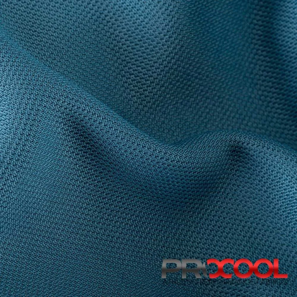 ProCool® Dri-QWick™ Sports Pique Mesh Silver CoolMax Fabric (W-529)