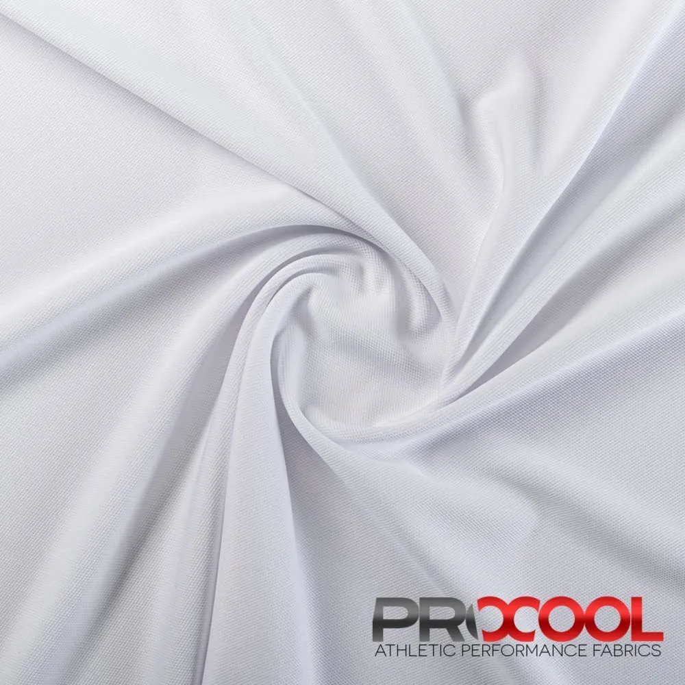 ProCool® Dri-QWick™ Sports Pique Mesh Silver CoolMax Fabric (W-529)