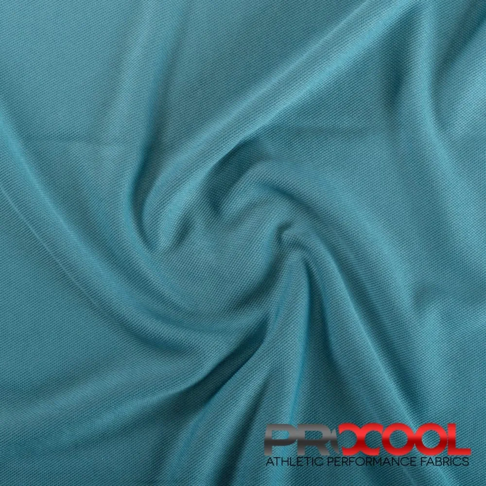 ProCool® Dri-QWick™ Sports Pique Mesh Silver CoolMax Fabric (W-529)