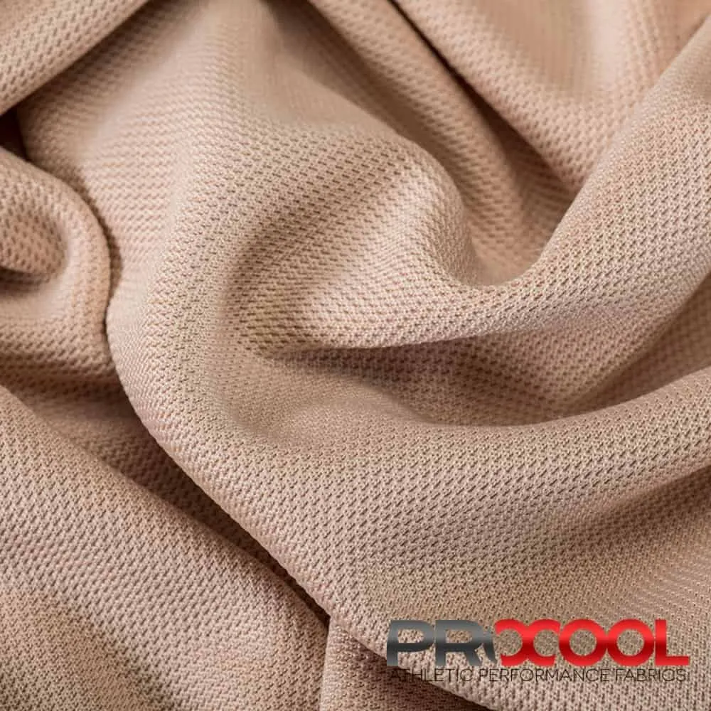 ProCool® Dri-QWick™ Sports Pique Mesh Silver CoolMax Fabric (W-529)