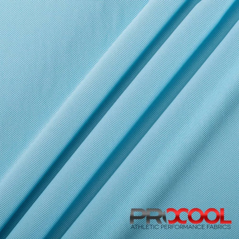 ProCool® Dri-QWick™ Sports Pique Mesh Silver CoolMax Fabric (W-529)