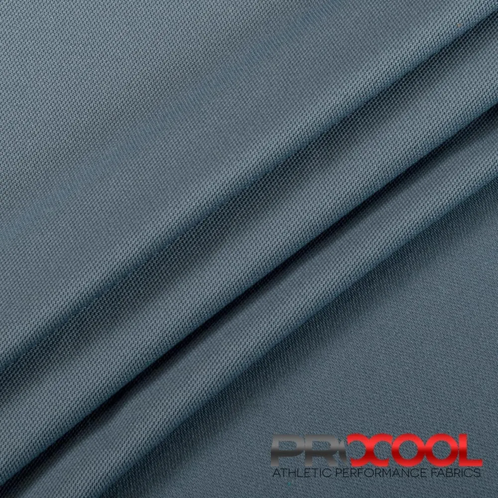 ProCool® Dri-QWick™ Sports Pique Mesh Silver CoolMax Fabric (W-529)