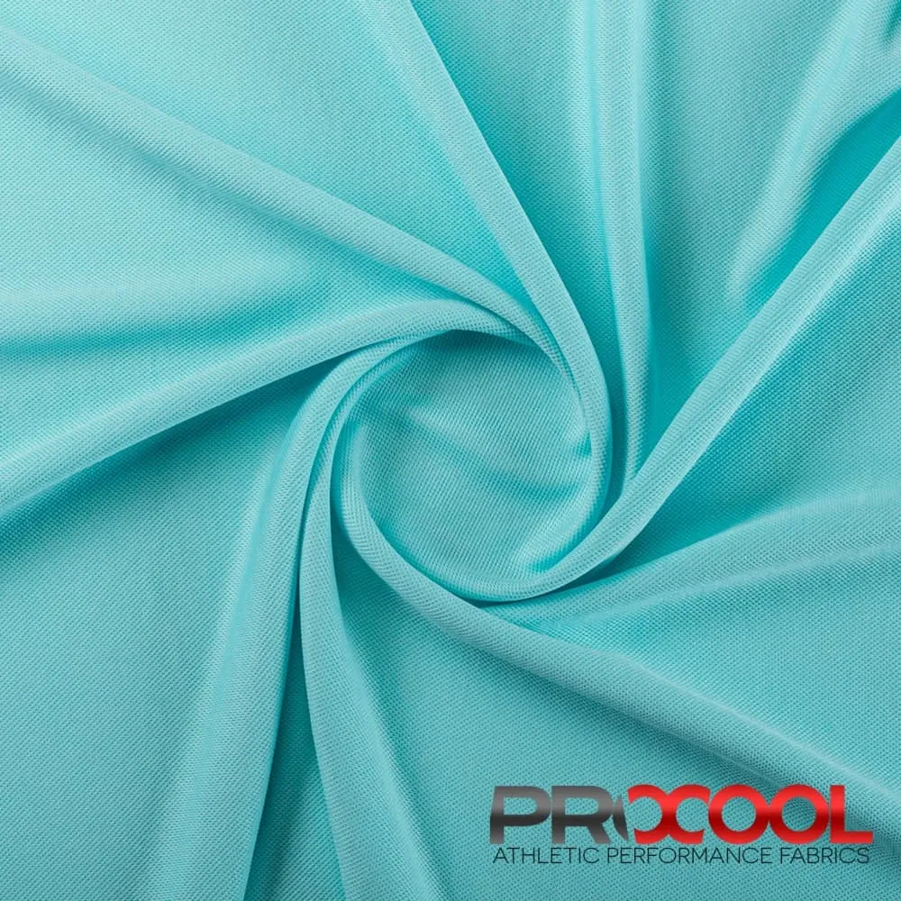 ProCool® Dri-QWick™ Sports Pique Mesh Silver CoolMax Fabric (W-529)