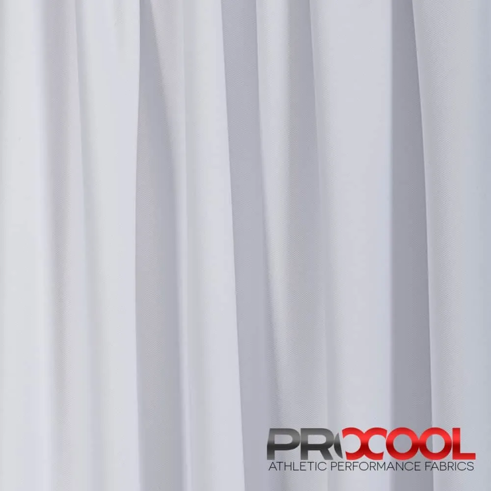ProCool® Dri-QWick™ Sports Pique Mesh Silver CoolMax Fabric (W-529)