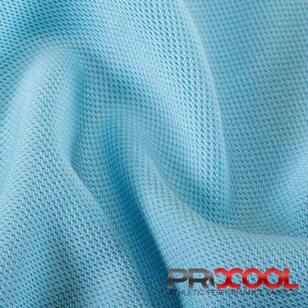ProCool® Dri-QWick™ Sports Pique Mesh Silver CoolMax Fabric (W-529)