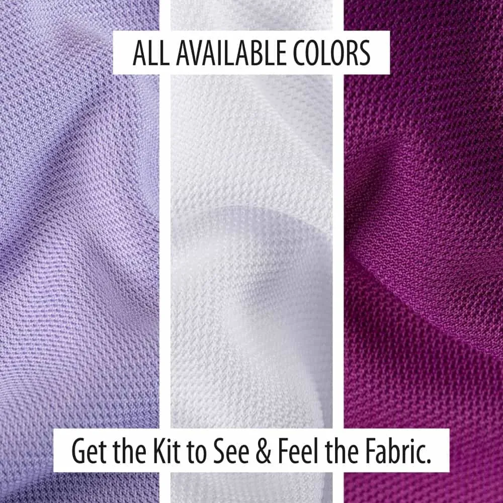 ProCool® Dri-QWick™ Sports Pique Mesh Silver CoolMax Fabric (W-529)