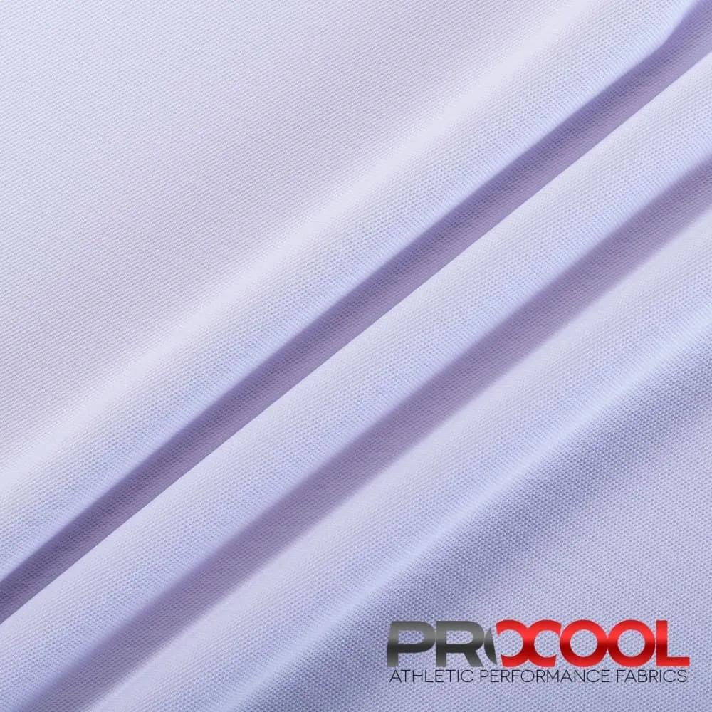 ProCool® Dri-QWick™ Sports Pique Mesh Silver CoolMax Fabric (W-529)