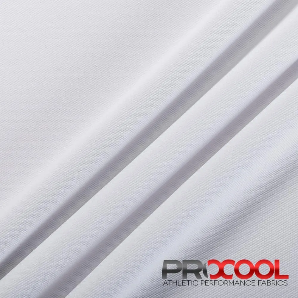 ProCool® Dri-QWick™ Sports Pique Mesh Silver CoolMax Fabric (W-529)
