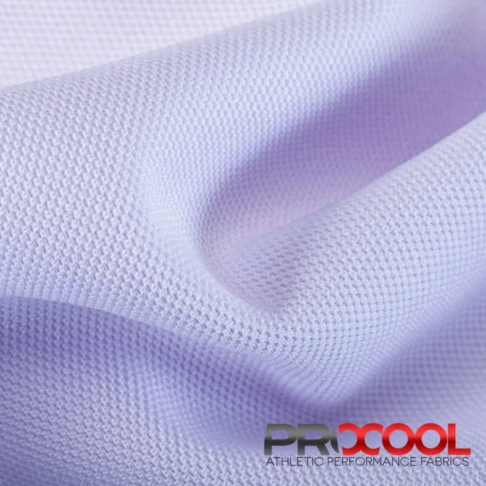ProCool® Dri-QWick™ Sports Pique Mesh Silver CoolMax Fabric (W-529)