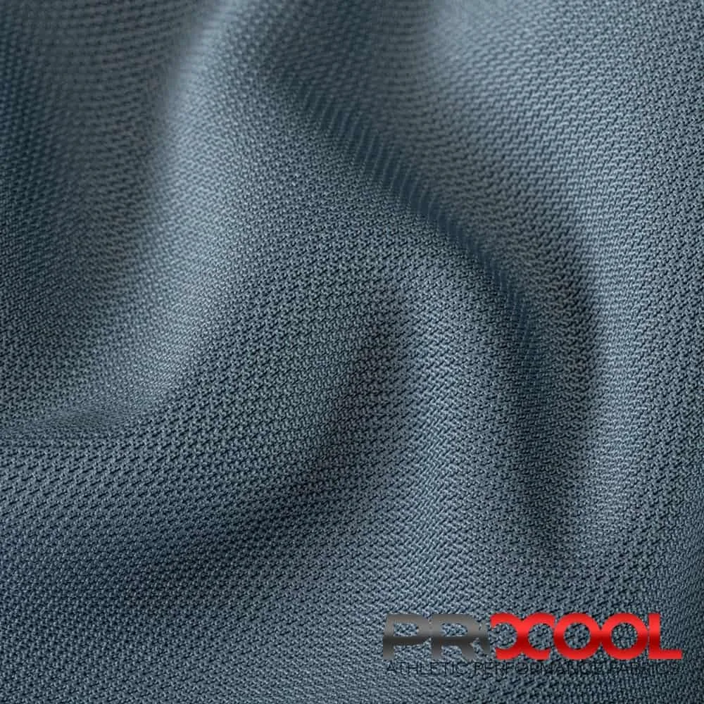 ProCool® Dri-QWick™ Sports Pique Mesh Silver CoolMax Fabric (W-529)