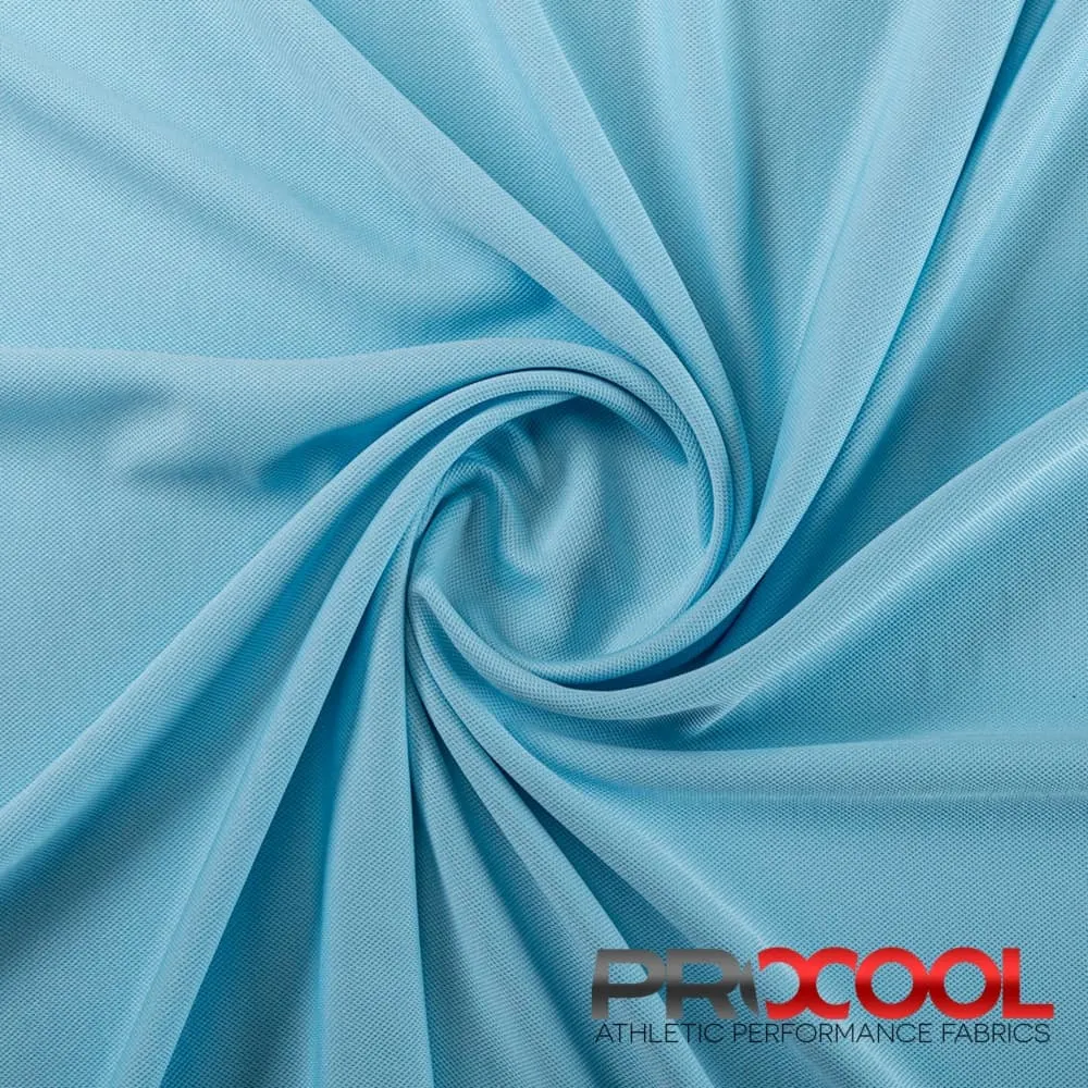 ProCool® Dri-QWick™ Sports Pique Mesh Silver CoolMax Fabric (W-529)