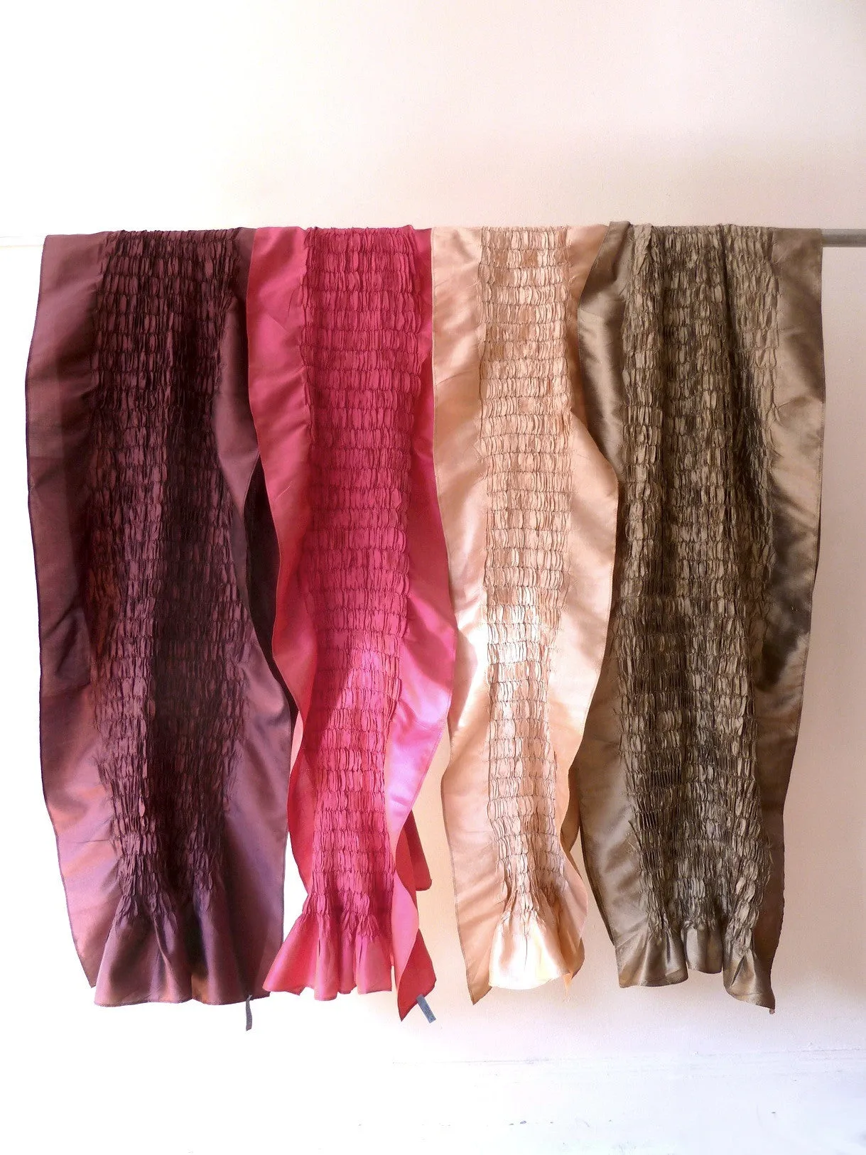 Thai Silk Taffeta Opera Shawl Rose