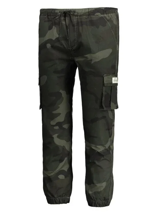 Trendy Drawstring Camouflage Jogger Pants
