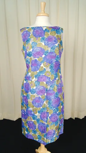 Vintage 1950s Floral Draped Skirt Set