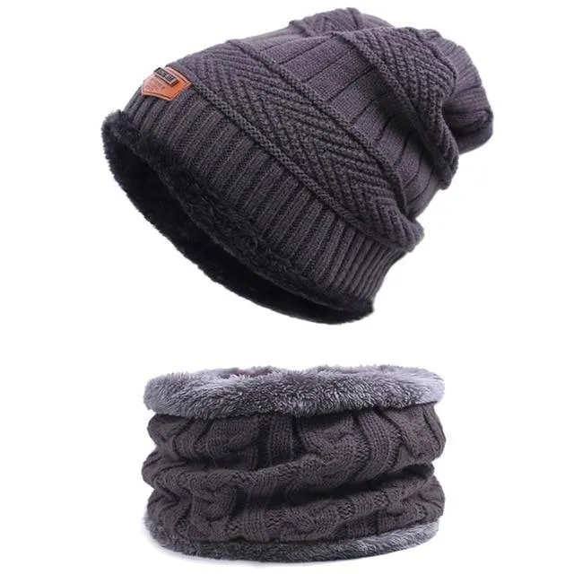 WindWarrior™ Wool Hat and Scarf Winter  Set