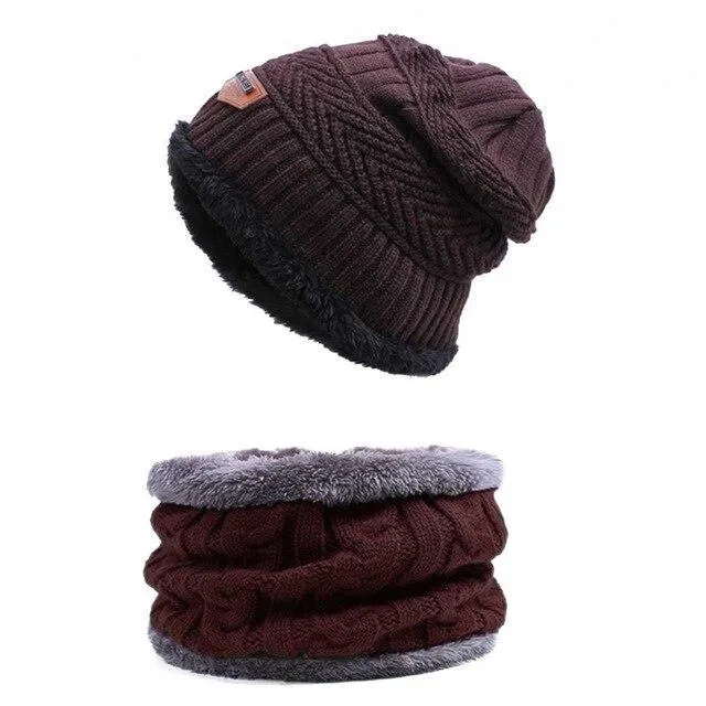 WindWarrior™ Wool Hat and Scarf Winter  Set