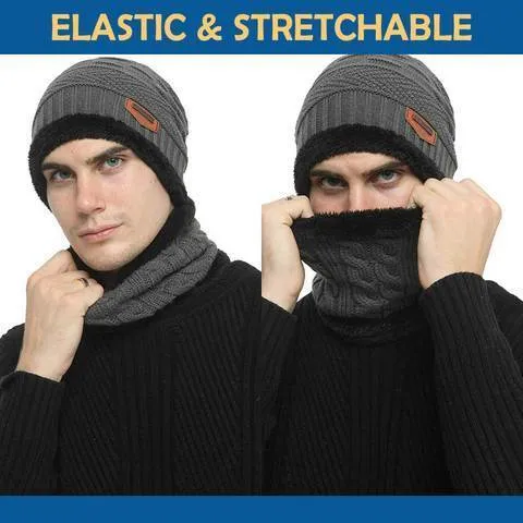 WindWarrior™ Wool Hat and Scarf Winter  Set
