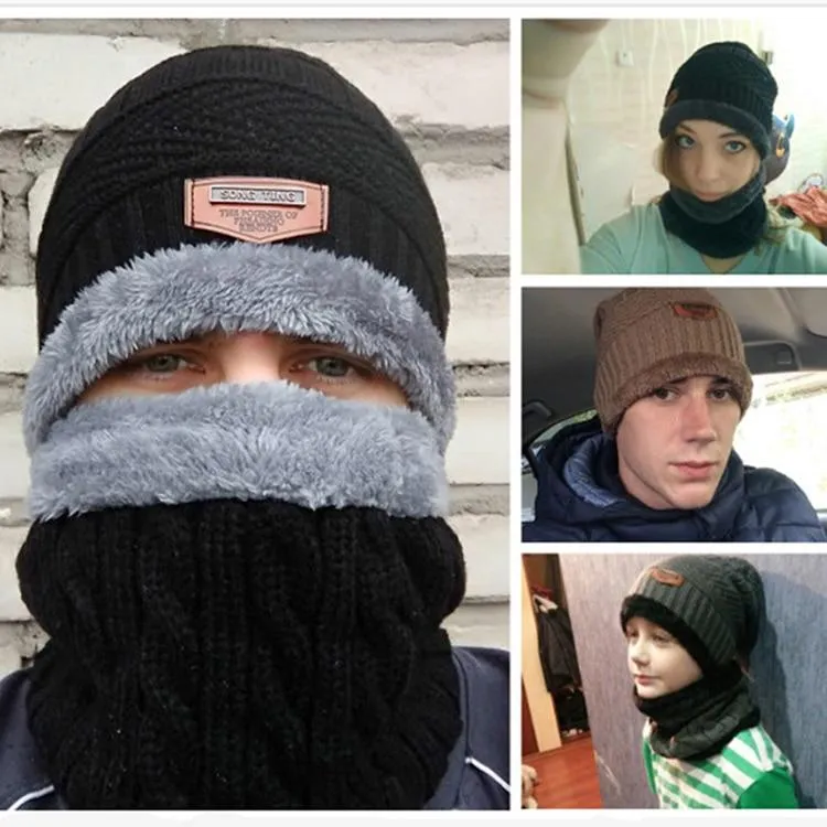 WindWarrior™ Wool Hat and Scarf Winter  Set
