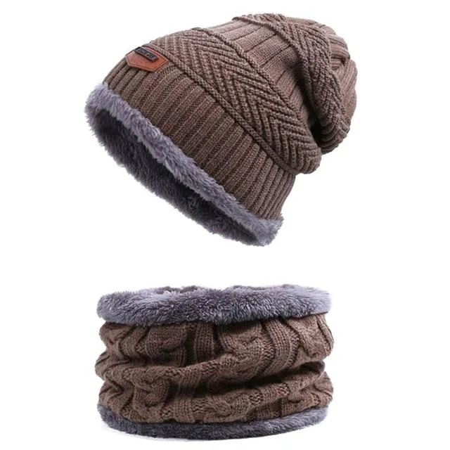 WindWarrior™ Wool Hat and Scarf Winter  Set