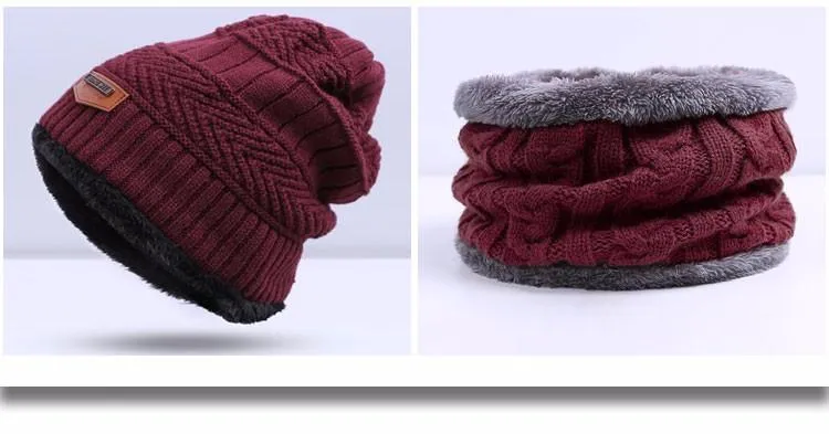 WindWarrior™ Wool Hat and Scarf Winter  Set