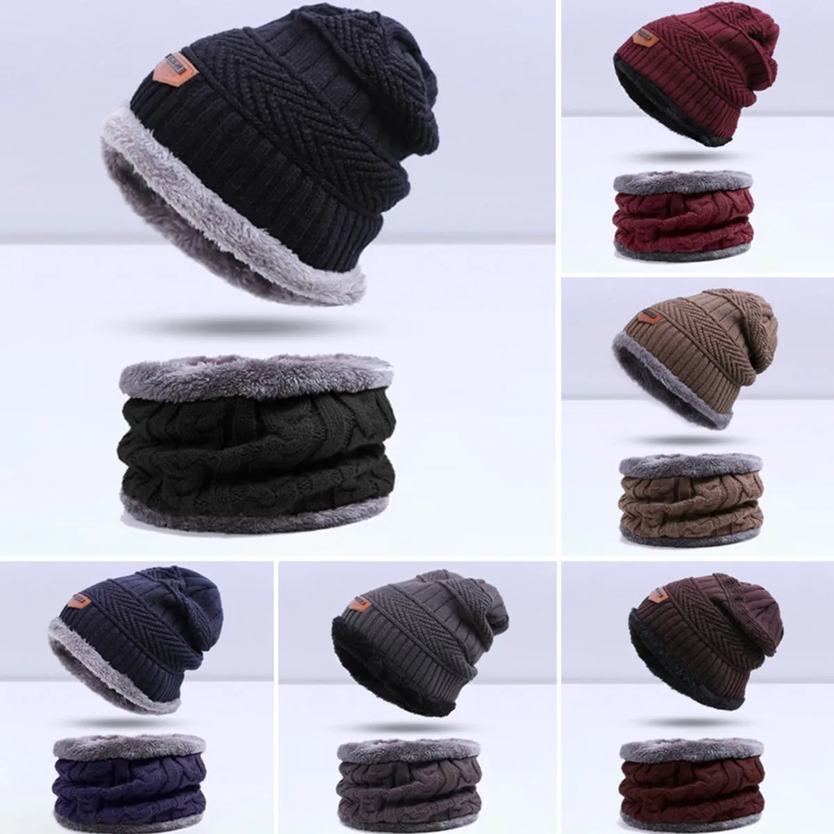 WindWarrior™ Wool Hat and Scarf Winter  Set