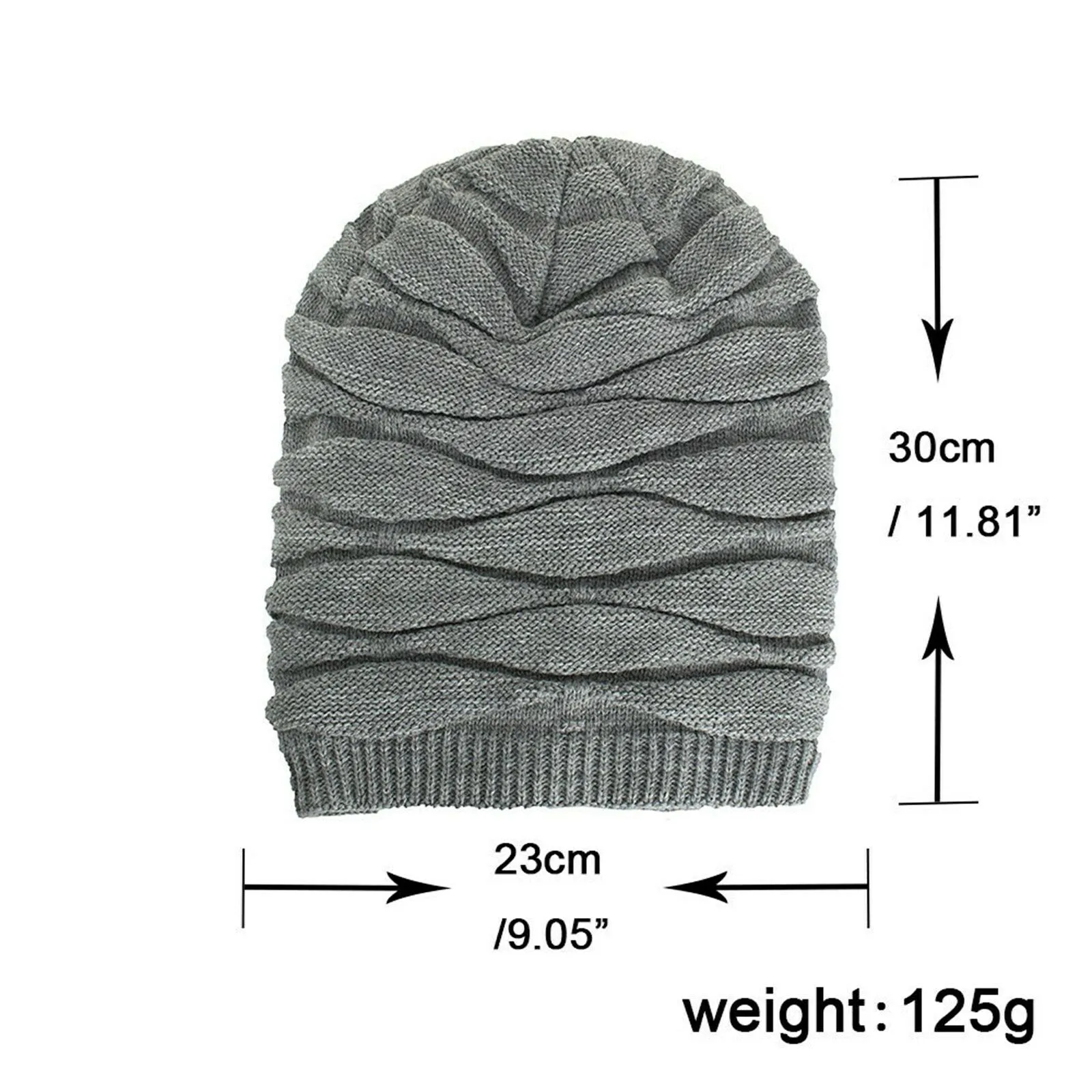 Winter Knit Long Slouch Warm Beanie Hat